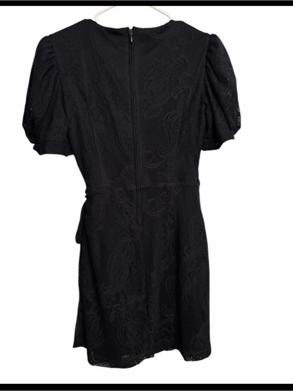 Lilly Pulitzer Black Lace Wrap Romper size M - Picture 3 of 5